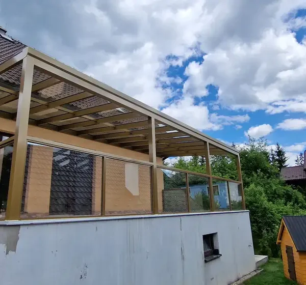 Hliníková pergola 10x4m